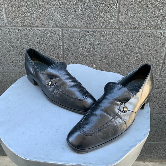 Bally Carlisle Loafers Swiss Leather Black Men’s 9 - Picture 1 of 8